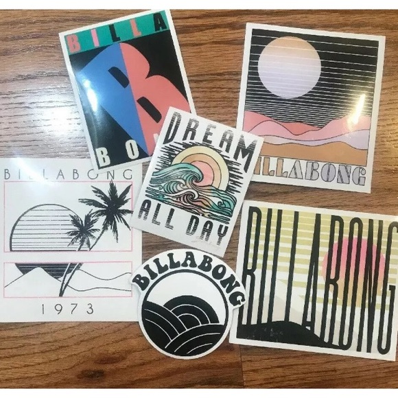 💦BILLABONG  Stickers Six (6) New ! - Picture 2 of 4